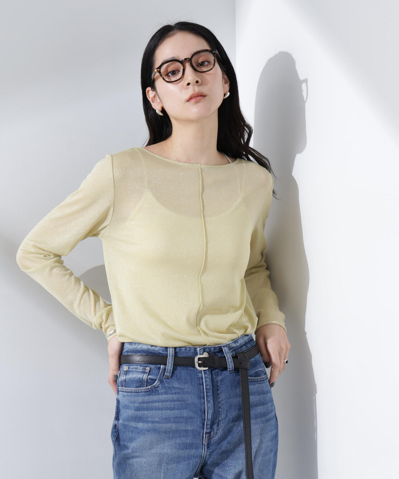 ラメシアーカットトップス