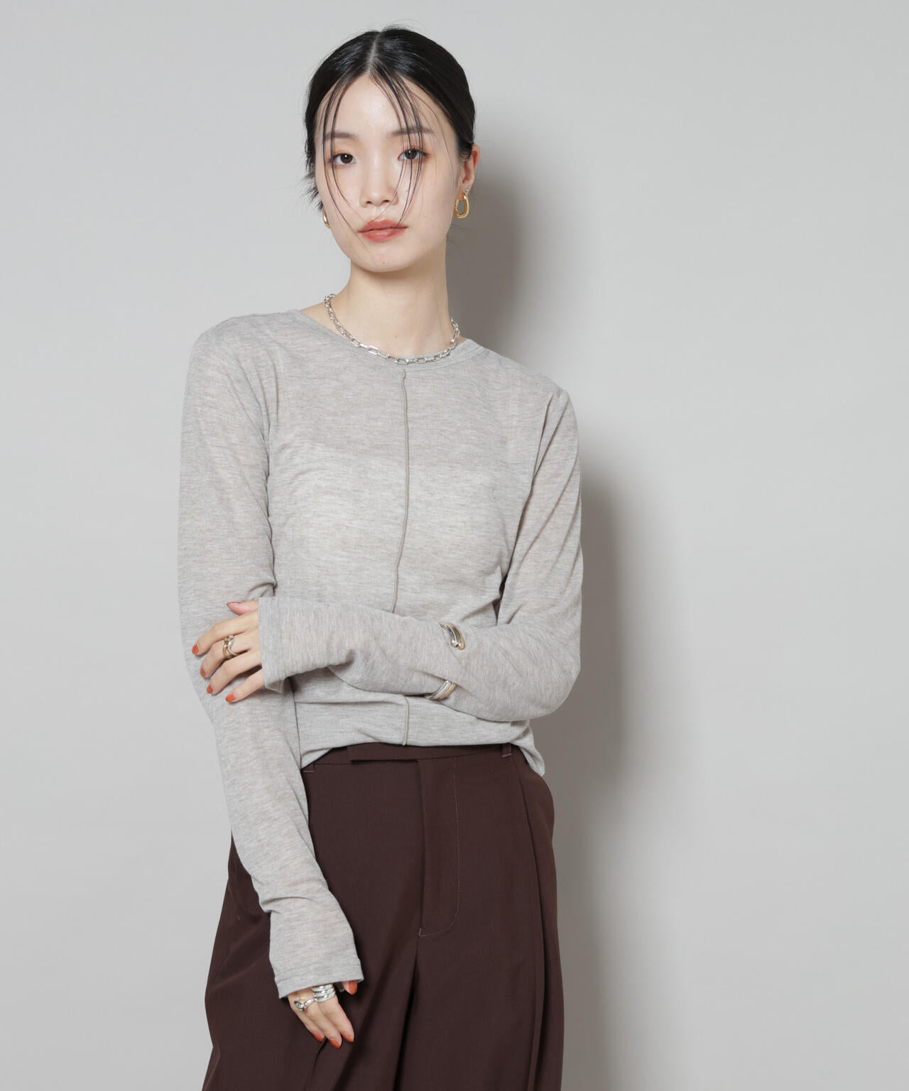 前後2wayシアーフライスカットトップス