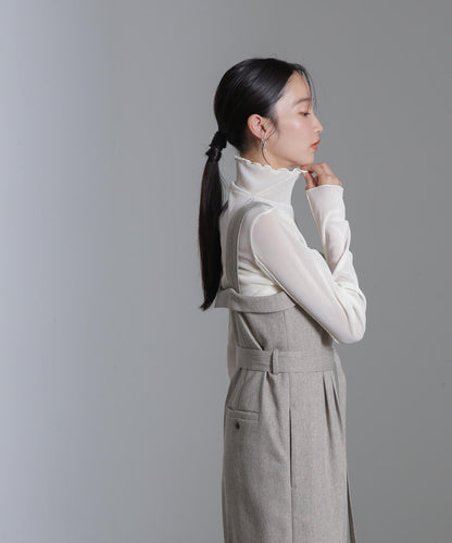 ベロアチュールタートルプルオーバー