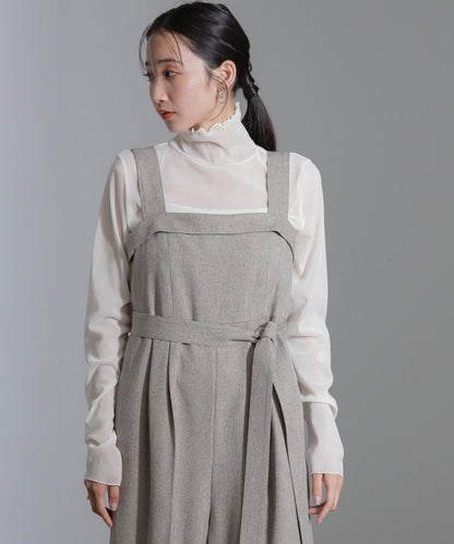 ベロアチュールタートルプルオーバー