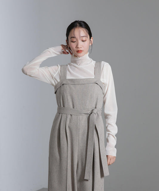 ベロアチュールタートルプルオーバー