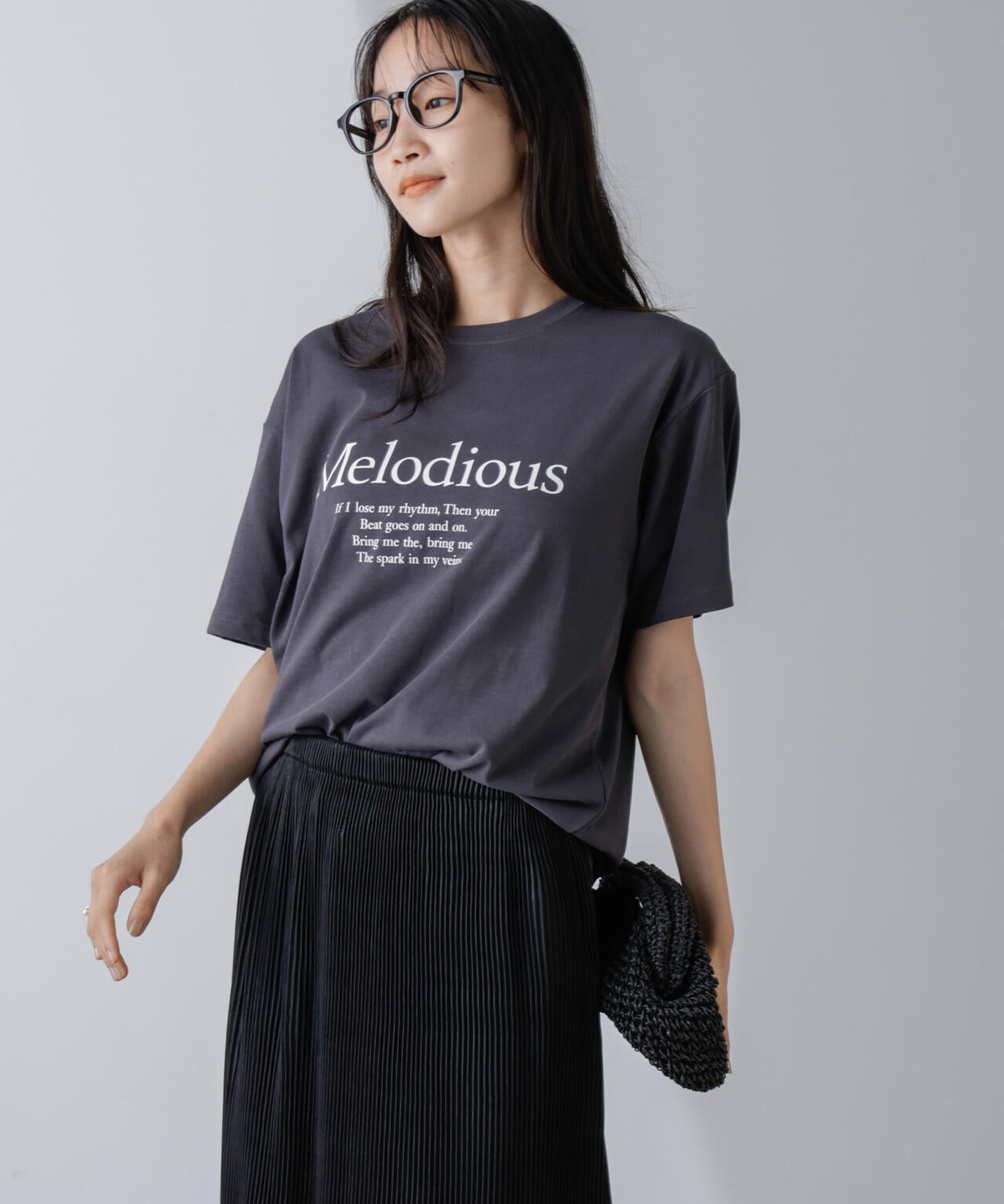レタードグラフィックTシャツ