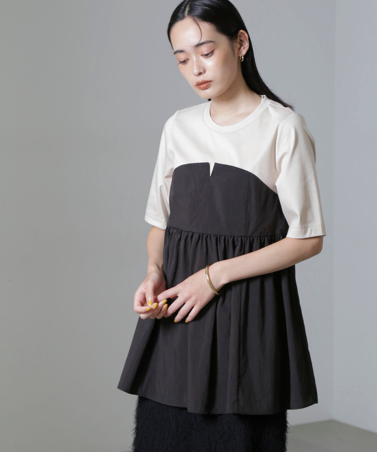 ビスチェコンビギャザートップス