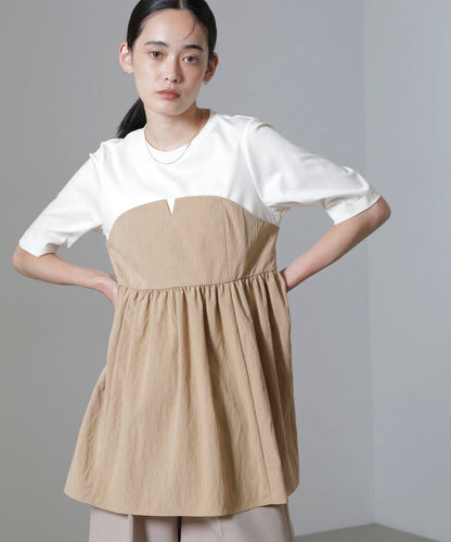 ビスチェコンビギャザートップス