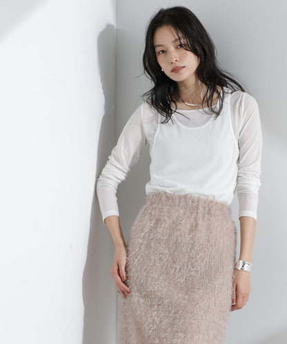 シアータンクトップ＋ロンTレイヤードセット