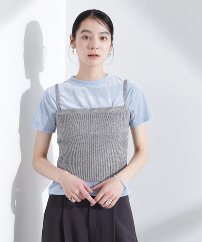 シアーベロアコンパクトTシャツ