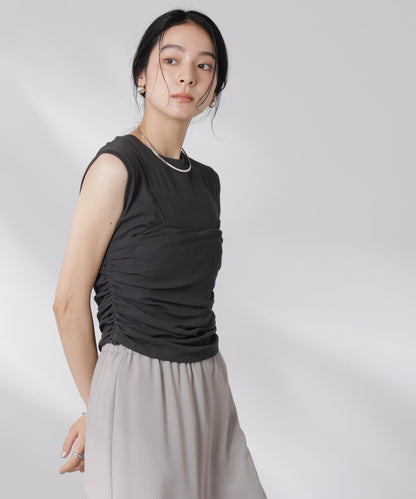 ドッキングビスチェシアートップス