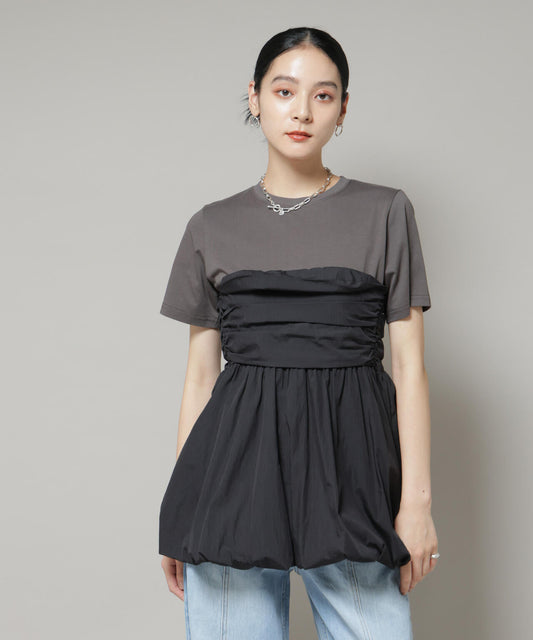 バルーンビスチェドッキングトップス