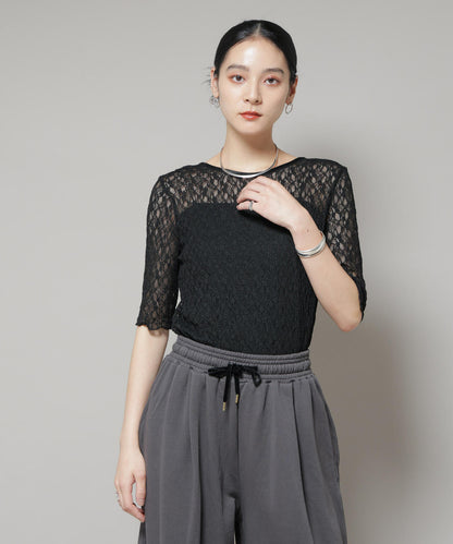 レースバックシャントップス