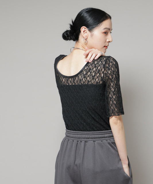 レースバックシャントップス