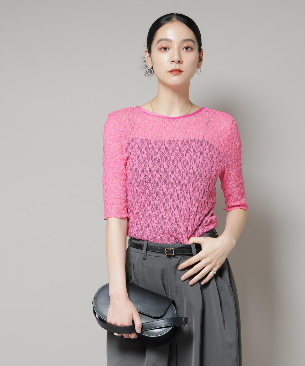 レースバックシャントップス