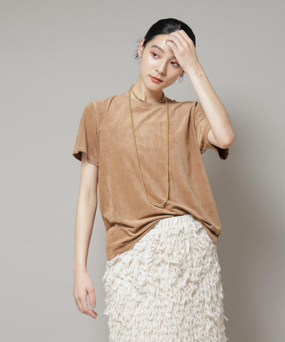 フェイクスエードTシャツ