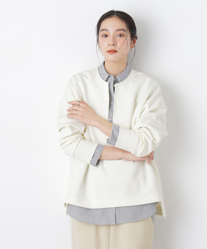 ダンボールカットキーネックスリットトップス