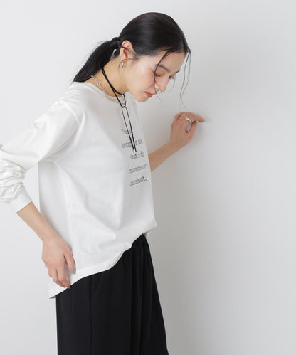 ロゴプリントロングスリーブTシャツ