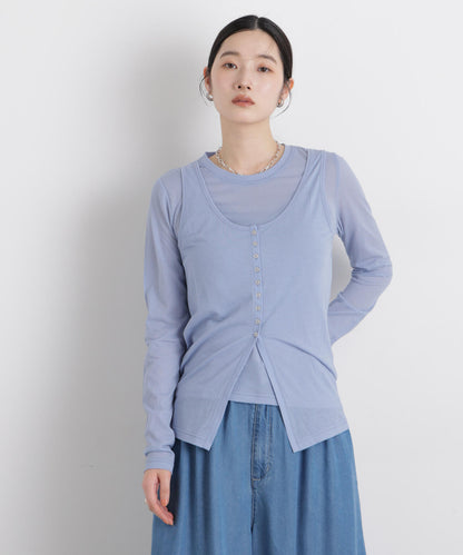 シアータンク＋ロンTレイヤードセット