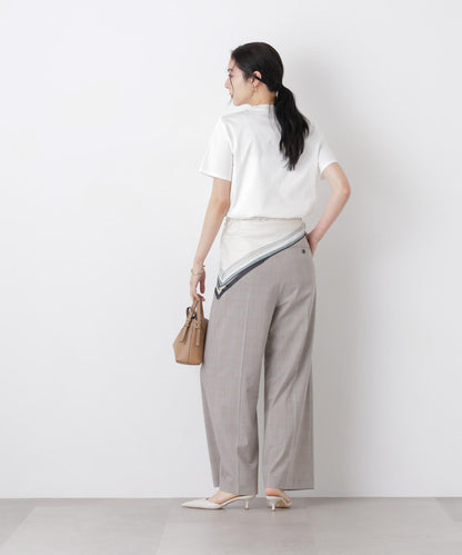 DressT/シルケットスムースモックネックTシャツ