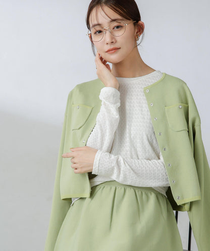 前後2wayシャーリングカットトップス