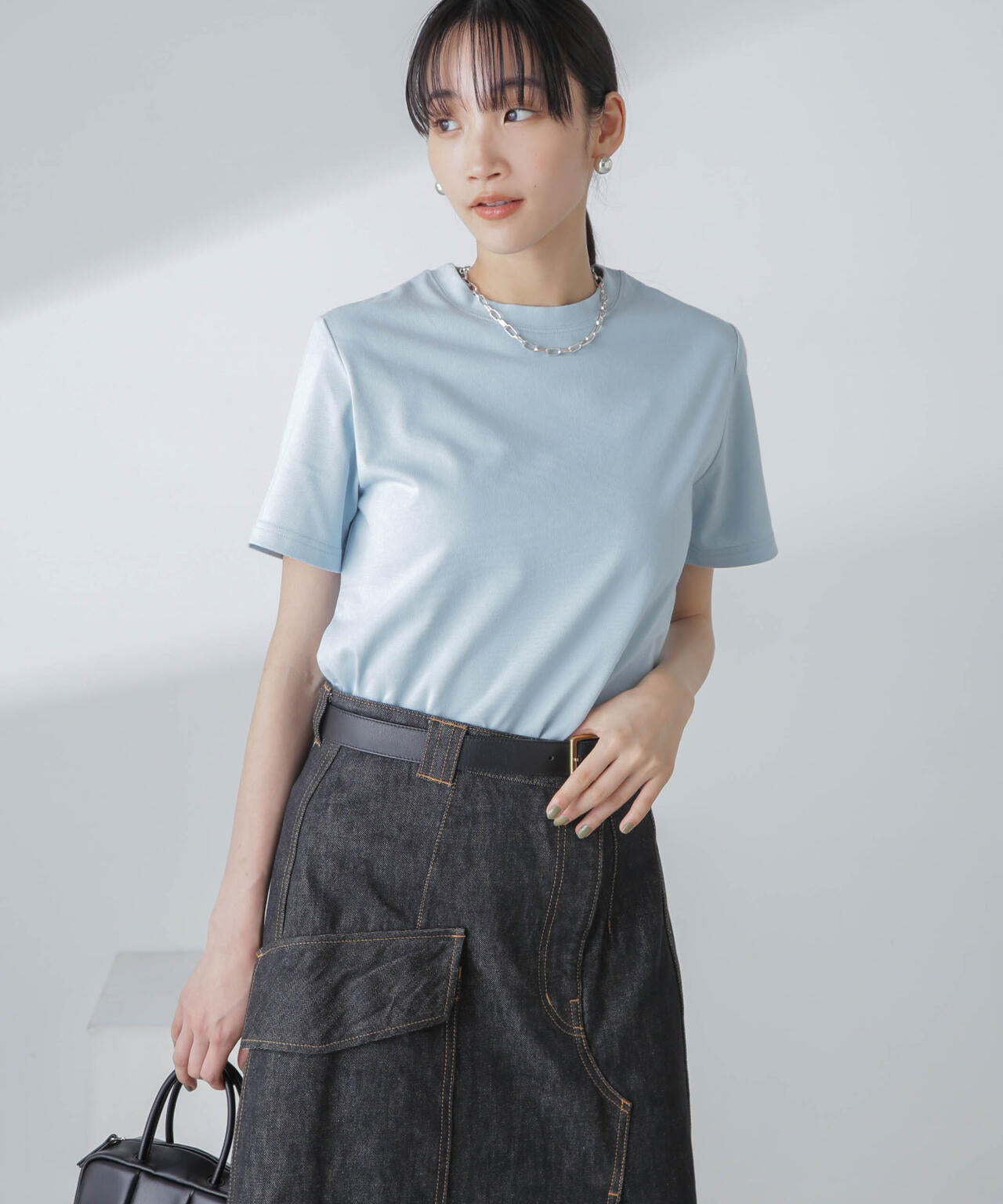 汗染み防止加工接触冷感半袖Tシャツ