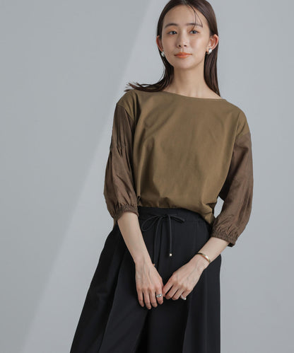 ピンタックスリーブカットプルオーバー