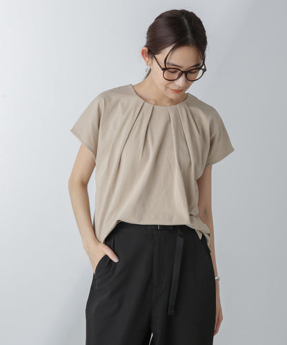 フロントタックフレンチスリーブプルオーバー