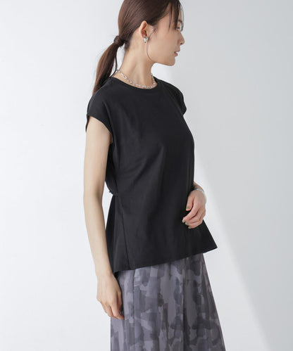 バックギャザーオープンデザイントップス