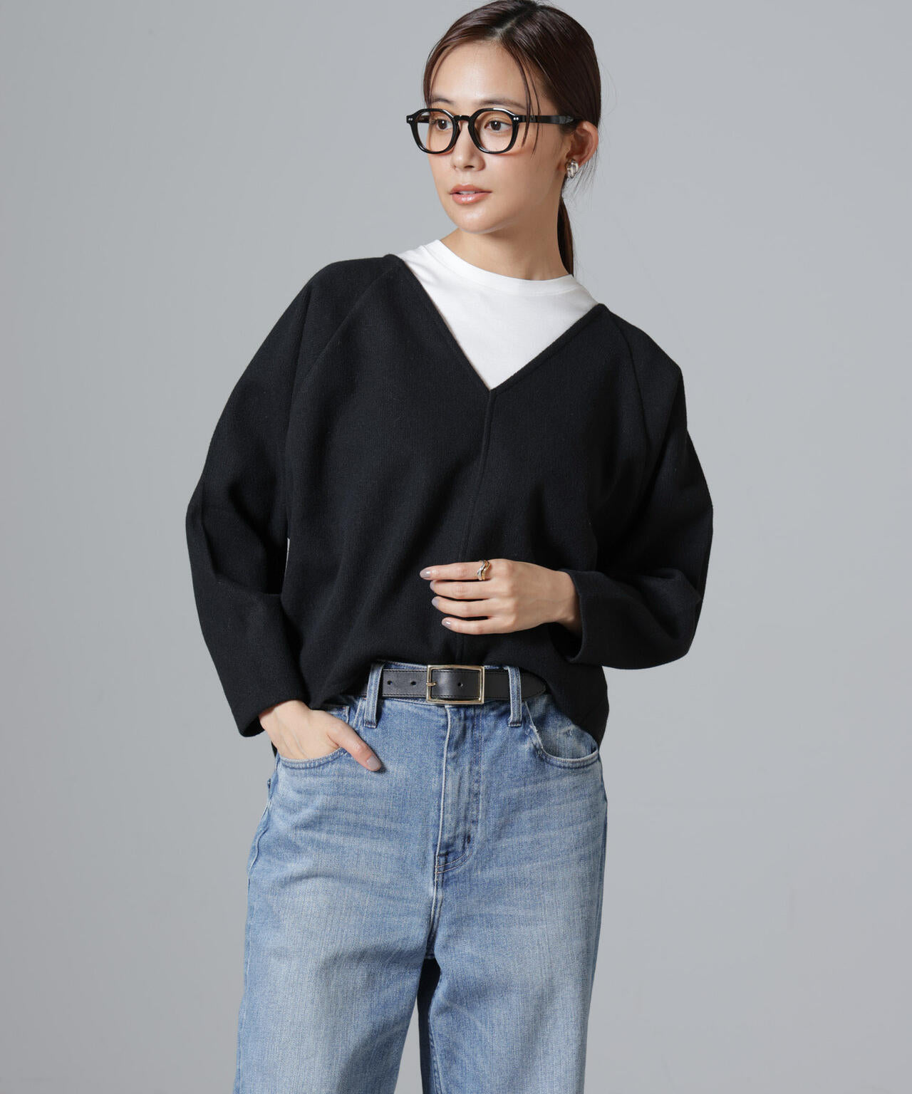 ウールライクニードルパンチプルオーバー(セットアップ可)