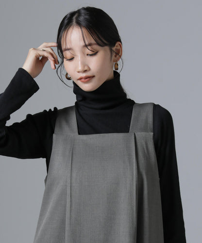 ジンジャー吸湿発熱抗菌防臭タートルネックカットソー