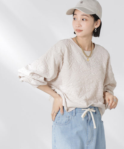 フクレジャガードカットトップス(セットアップ可)