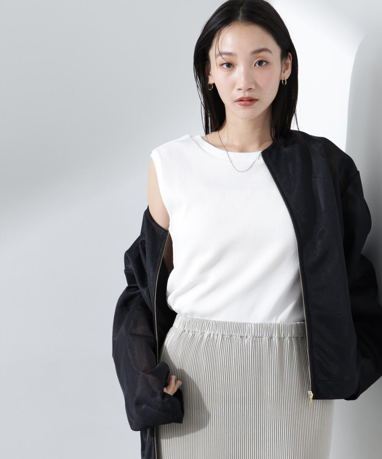 UVカット抗菌防臭吸水速乾イージーケアノースリーブ