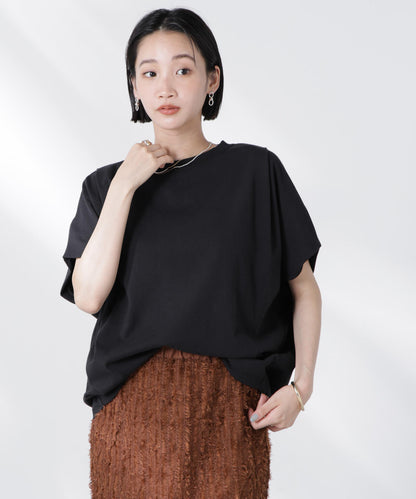 変形スリーブカットトップス