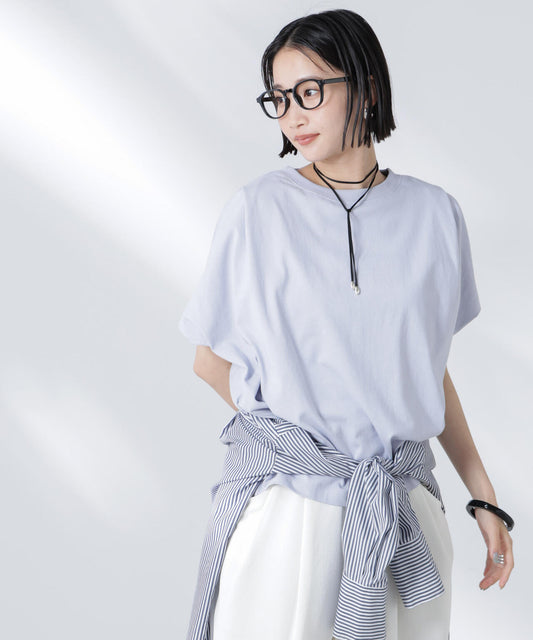 変形スリーブカットトップス