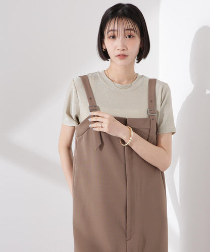 ラメカットクルーネックＴシャツ