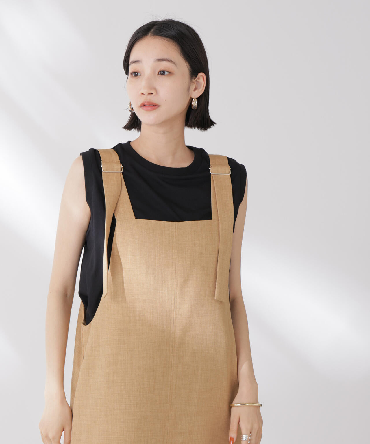 吸水速乾抗菌防臭ノースリーブトップス