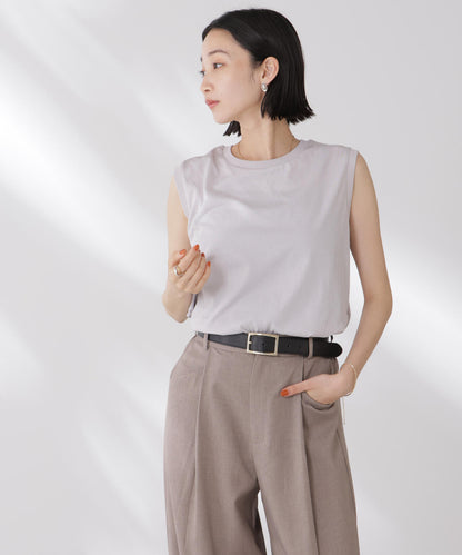 吸水速乾抗菌防臭ノースリーブトップス