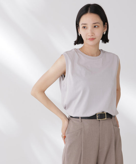 吸水速乾抗菌防臭ノースリーブトップス