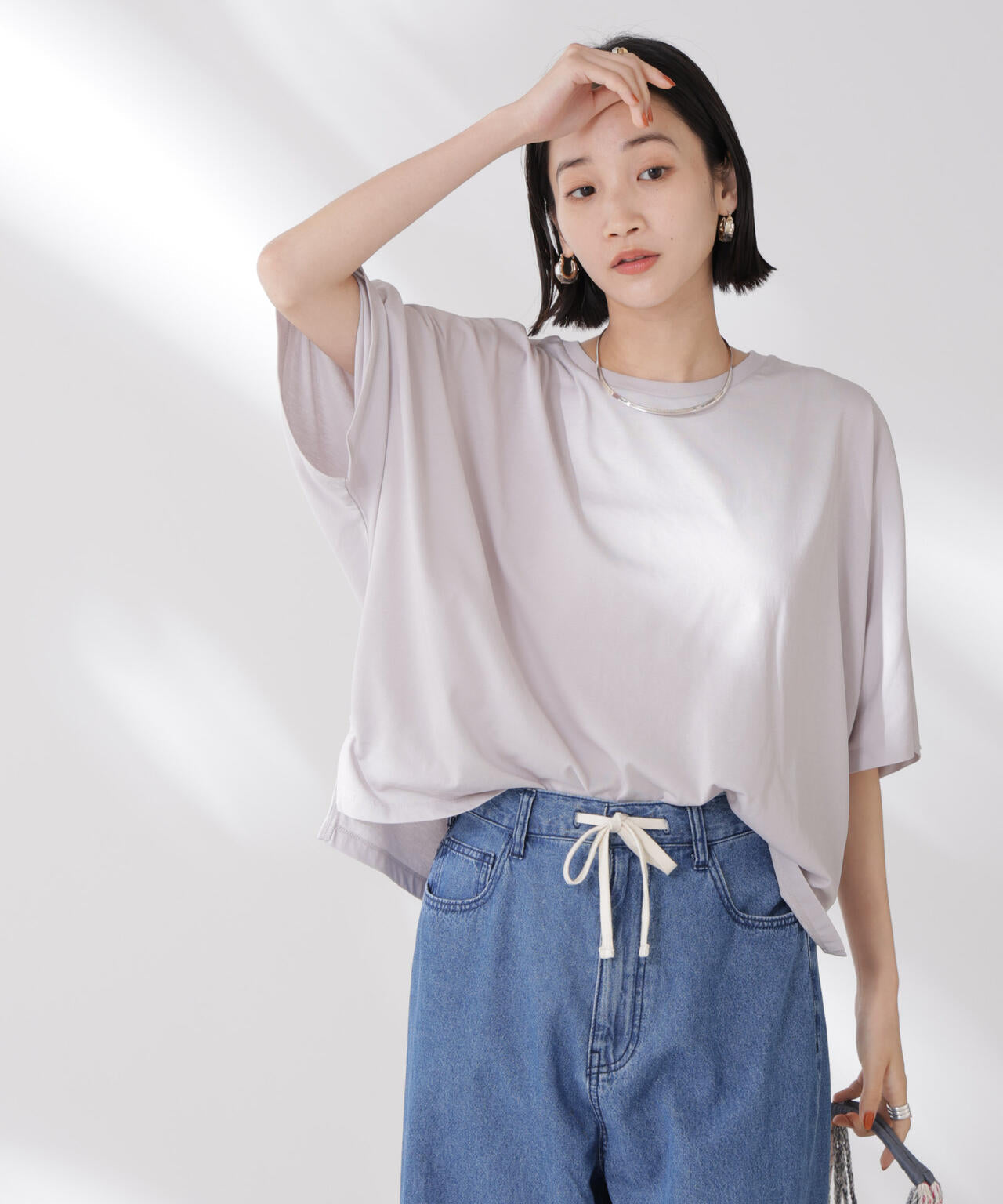 吸水速乾抗菌防臭ドルマンワイドトップス