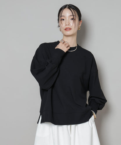 サカリバカットワイドクルーネックトップス(セットアップ可)