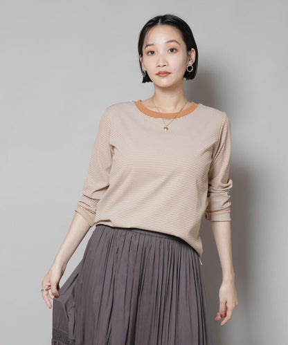 ミジンボーダーロングスリーブTシャツ