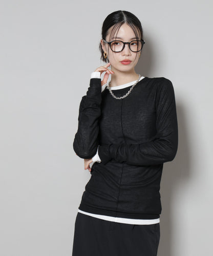 前後2wayシアーフライスカットトップス