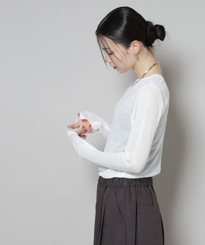 前後2wayシアーフライスカットトップス