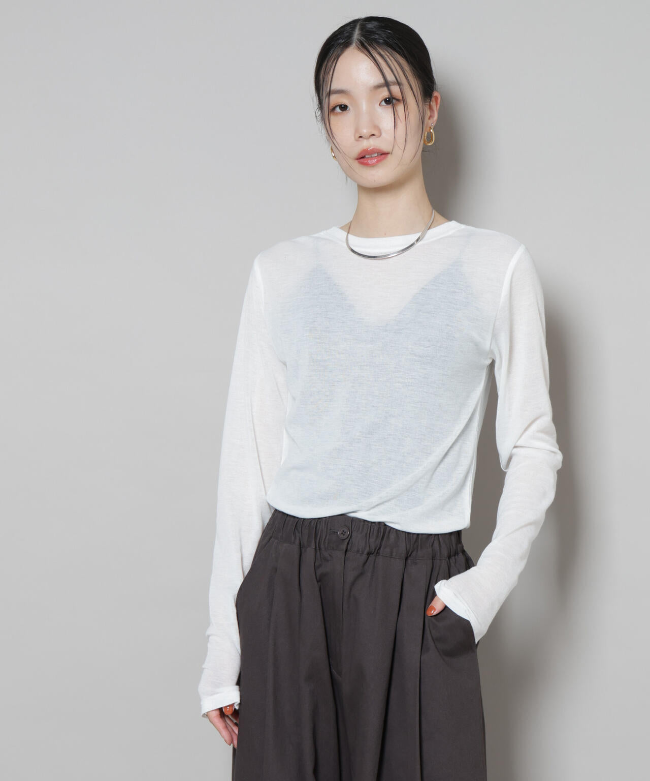 前後2wayシアーフライスカットトップス