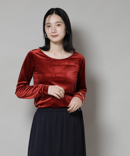 前後2wayベロアカットトップス(セットアップ可)