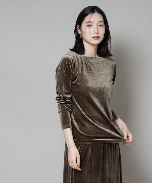 前後2wayベロアカットトップス(セットアップ可)