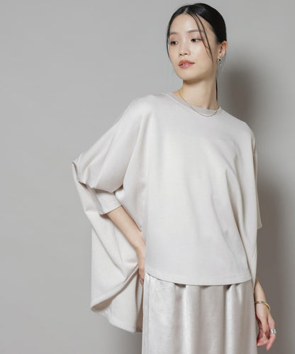 ドルマンスリーブバックドロストヘムカットプルオーバー