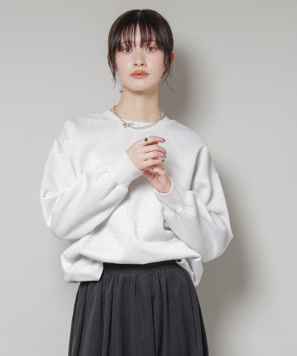 ラメ裏毛トップス