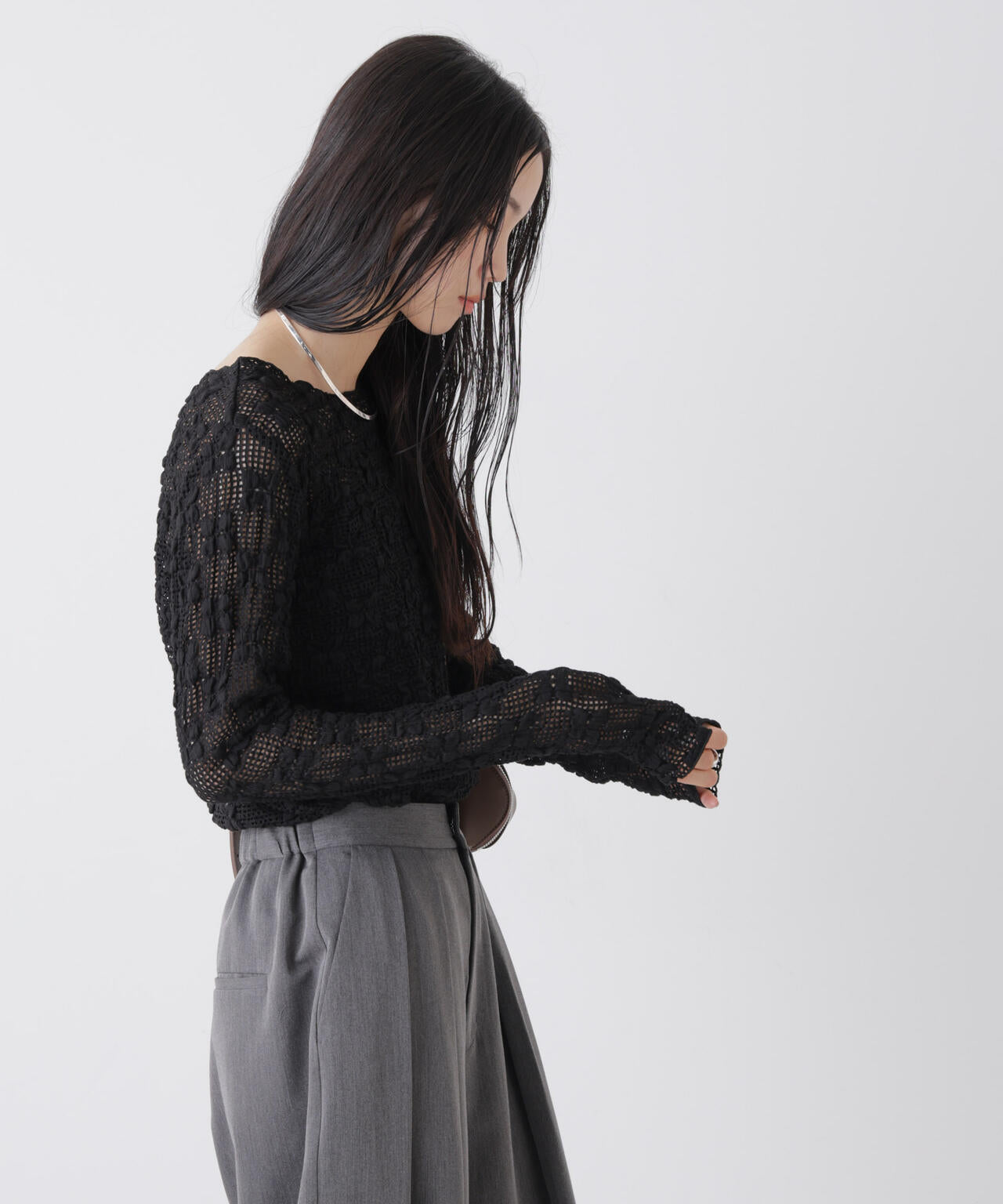 ポコポコレースカットトップス