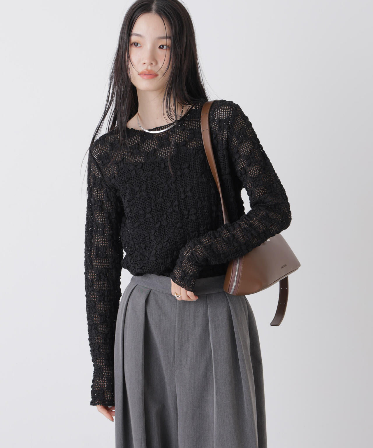 ポコポコレースカットトップス