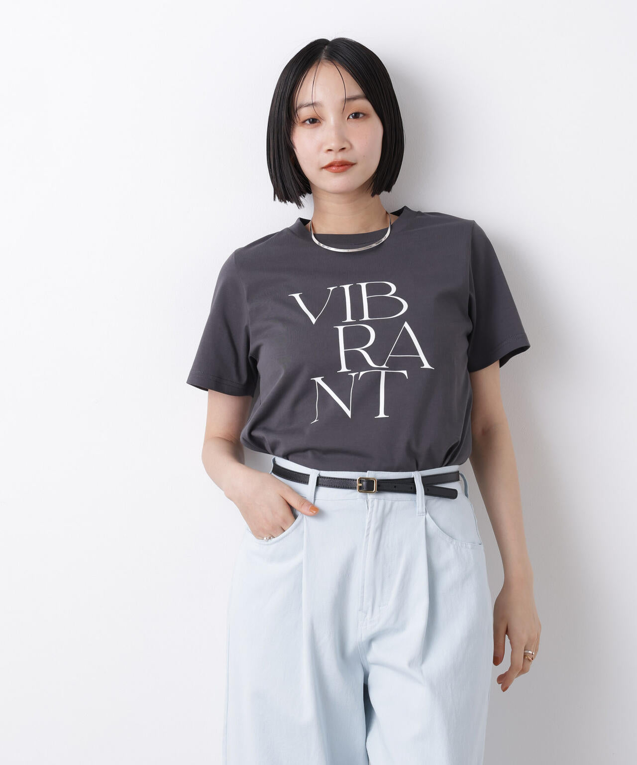 接触冷感&紫外線防止機能 ロゴプリントTシャツ