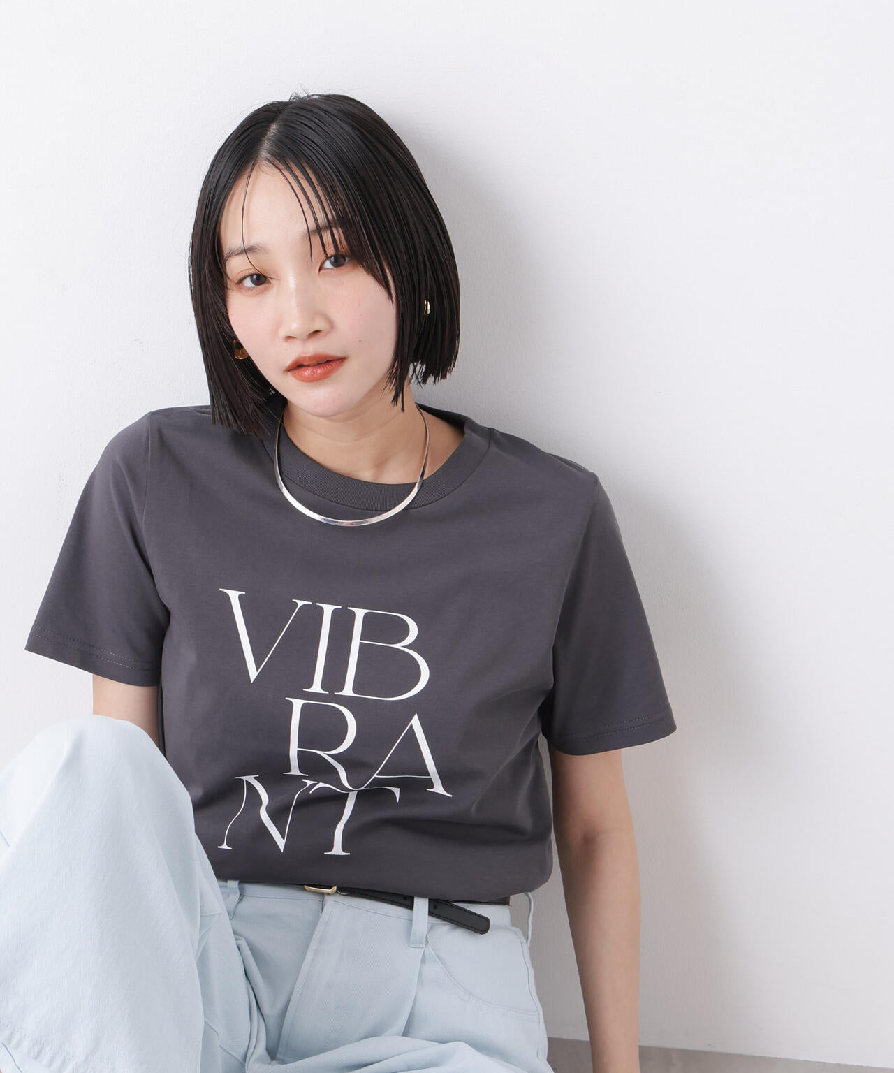 接触冷感&紫外線防止機能 ロゴプリントTシャツ